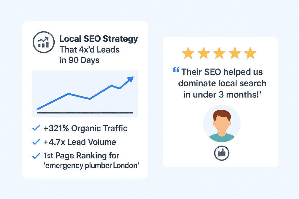 Authority-building content (case studies, testimonials)