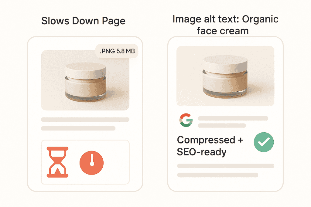 Image optimization for speed & ranking