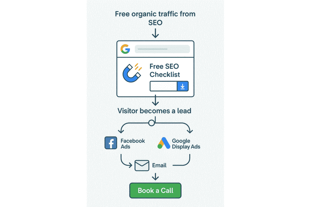 Retargeting strategies, Lead magnets & SEO