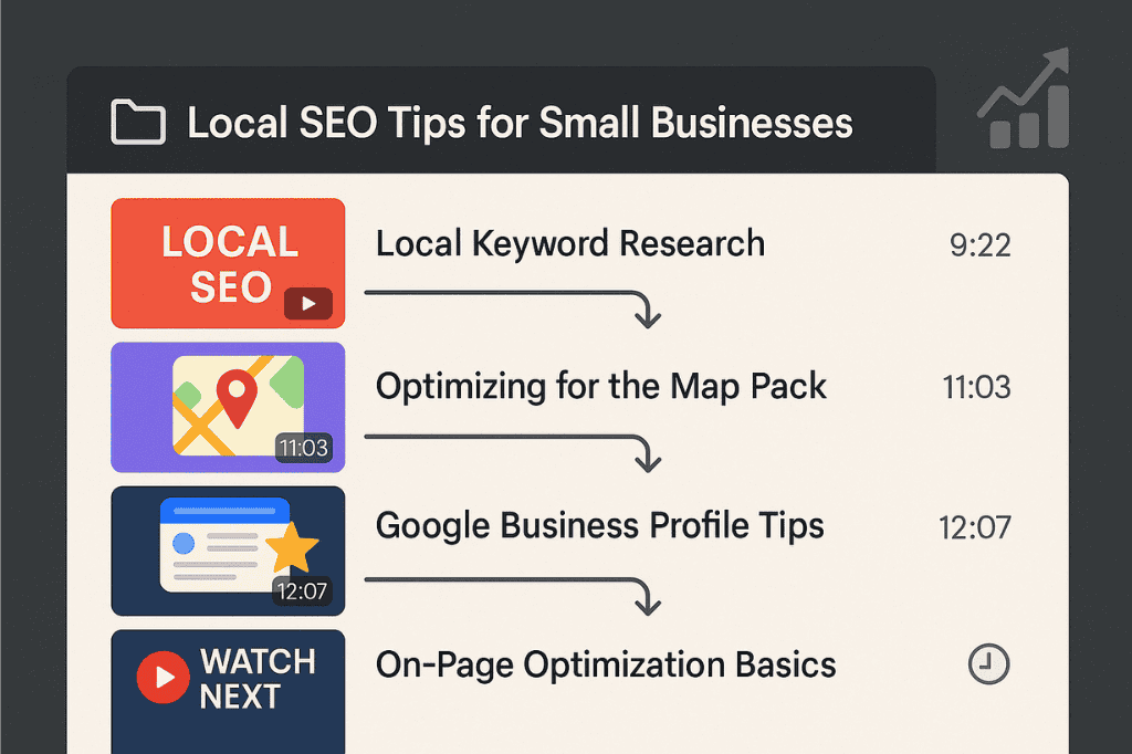 Building topical playlists (for SEO and user flow)